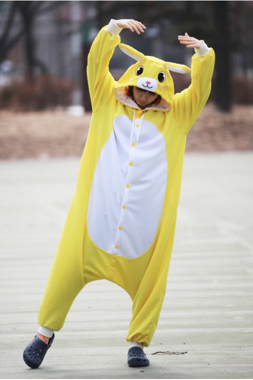 Yellow Rabbit Onesie Animal Costumes