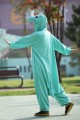 Sky Blue Rhino Kigurumi Animal Pajamas