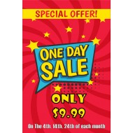 $9.99 One Day Sale