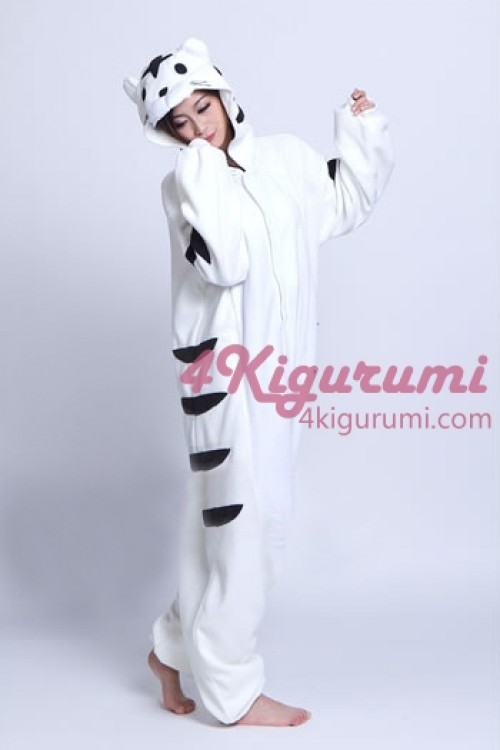 White Tiger Kigurumi Animal Onesie