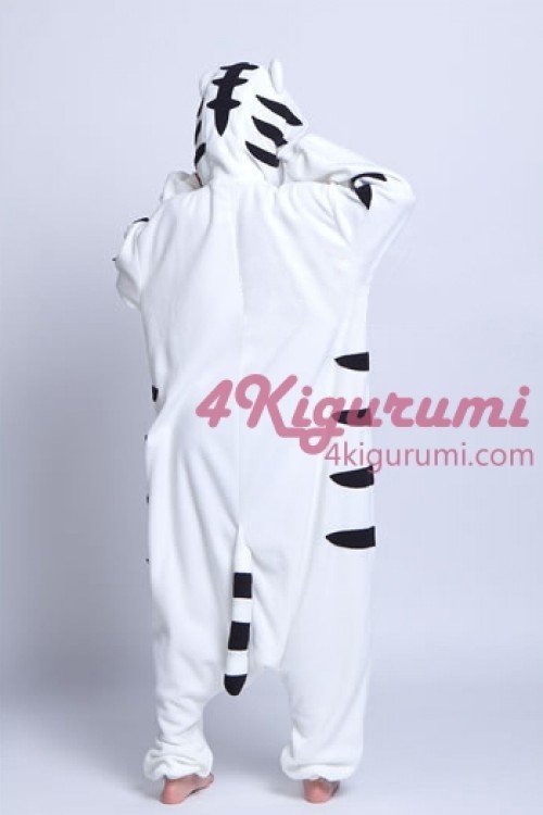 White Tiger Kigurumi Animal Onesie