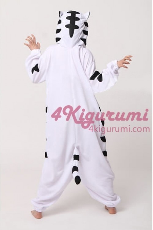 White Tiger Onesie Animal Costumes Kigurumi Pajamas