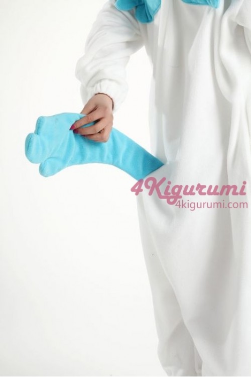 Fleece Blue Unicorn Kigurumi Onesie