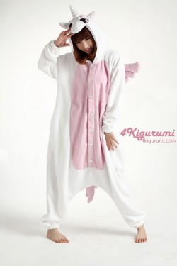 Fleece Pink Unicorn Kigurumi Onesie