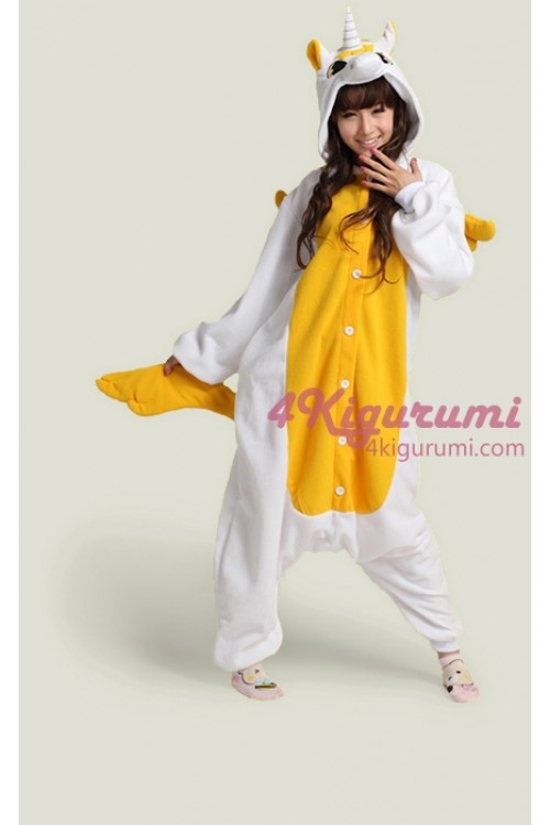 Golden Unicorn Onesie Kigurumi Pajamas