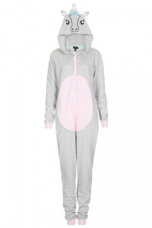 Grey Unicorn Kigurumi Onesie