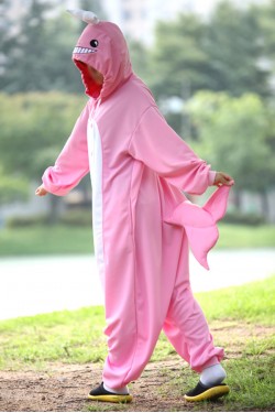 Pink Whale Onesie Halloween Costumes