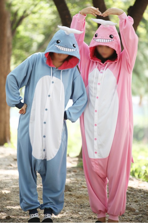 Pink Whale Onesie Halloween Costumes