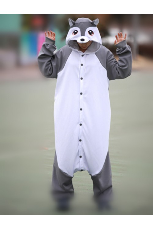 Gray Wolf Onesie Animal Costumes