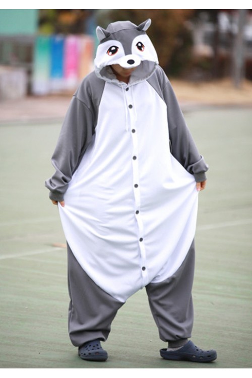 Gray Wolf Onesie Animal Costumes