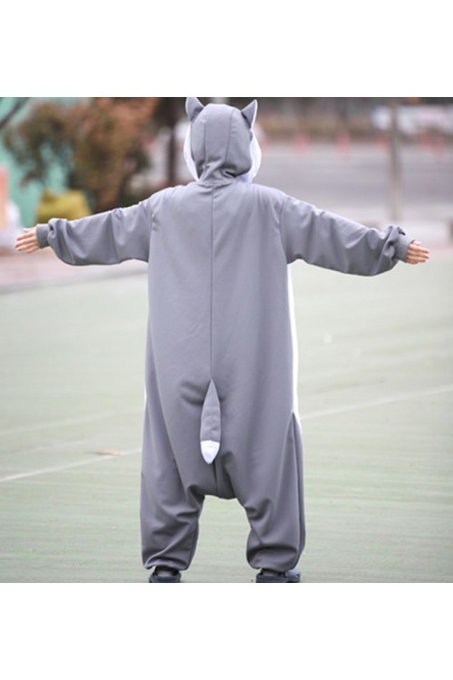 Gray Wolf Onesie Animal Costumes