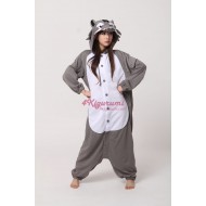 Grey Wolf Kigurumi Animal Onesie