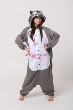 Grey Wolf Kigurumi Animal Onesie