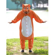 Orange Wolf Onesie Animal Costumes