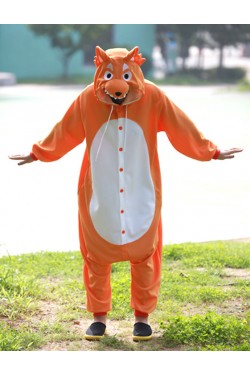 Orange Wolf Onesie Animal Costumes