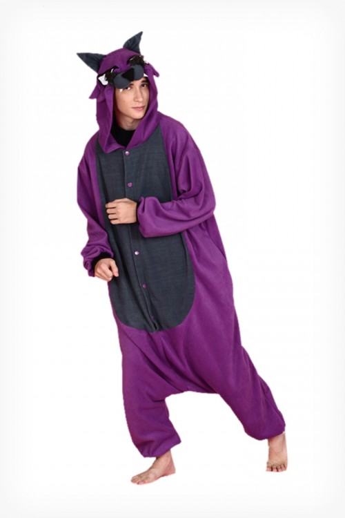 Purple Wolf Onesie Kigurumi Pajamas