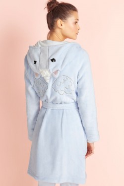 Blue Unicorn Kigurumi Bathrobe Animal Robes