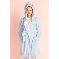 Blue Unicorn Kigurumi Bathrobe Animal Robes