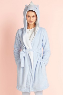 Blue Unicorn Kigurumi Bathrobe Animal Robes