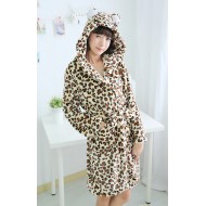 Leopard Bear Kigurumi Bathrobe Animal Robes