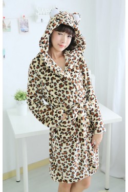 Leopard Bear Kigurumi Bathrobe Animal Robes