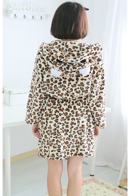 Leopard Bear Kigurumi Bathrobe Animal Robes