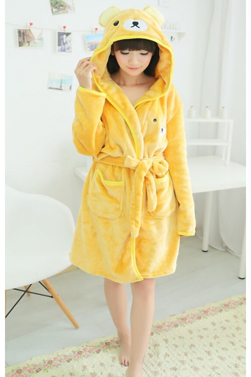 Rilakkuma Bear Kigurumi Bathrobe Animal Robes