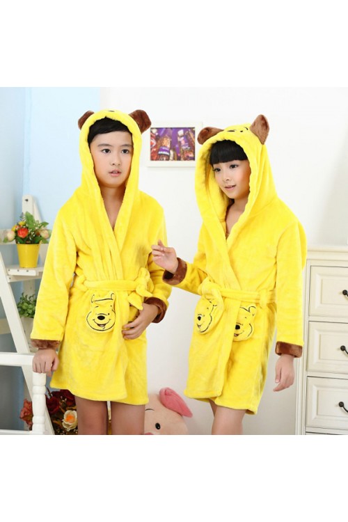 Winnie The Pooh Kids Bathrobe Disney Robes