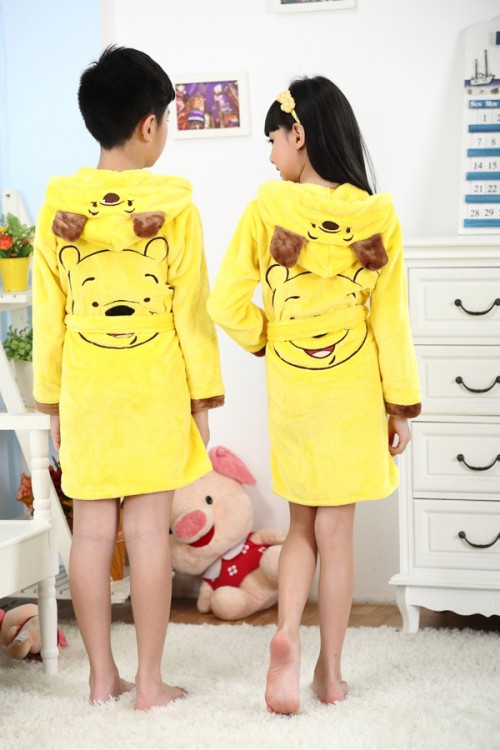 Winnie The Pooh Kids Bathrobe Disney Robes