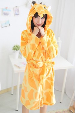 Giraffe Kigurumi Bathrobe Animal Robes