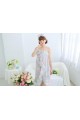 Gray Flower Bathrobe Women Robes