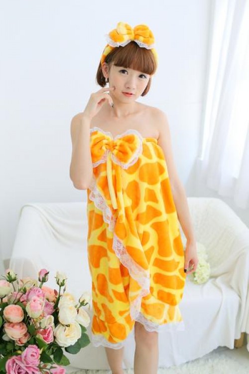 Giraffe Style Bathrobe Women Robes Giraffe Style Bathrobe Women Robes