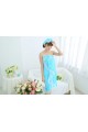 Sky Blue Bathrobe Women Robes