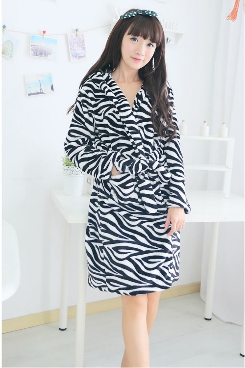 Zebra Kigurumi Bathrobe Animal Robes