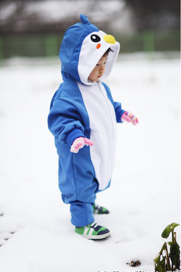 Blue Penguin Baby Animal Onesie - 4kigurumi.com