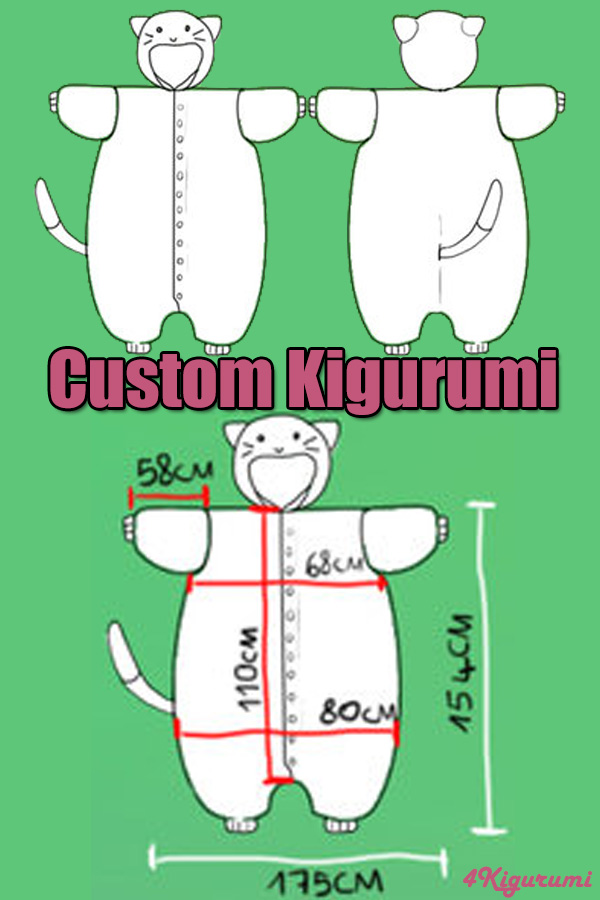 Kigurumi Size Chart