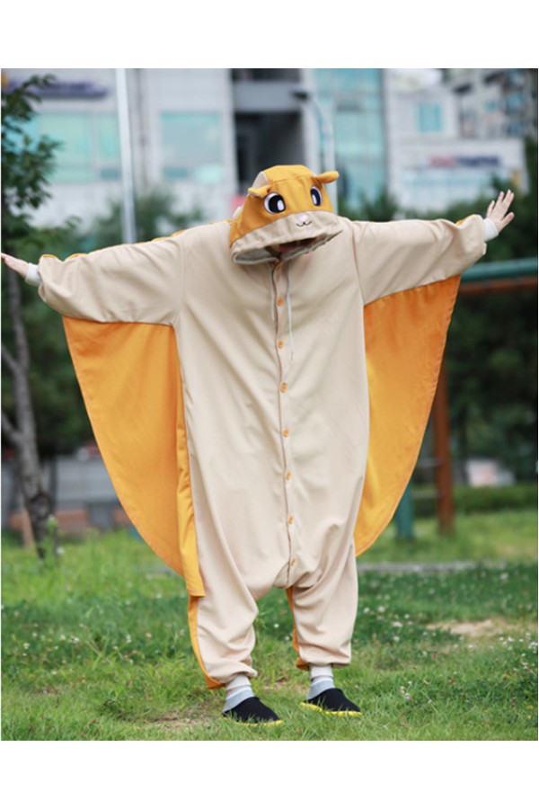 Golden Flying Squirrel Onesie Animal Costumes - 4kigurumi.com